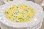 Сырный суп с сырными шариками